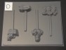 403sp Wizard of Oz Chocolate Candy Lollipop Mold FACTORY SECOND